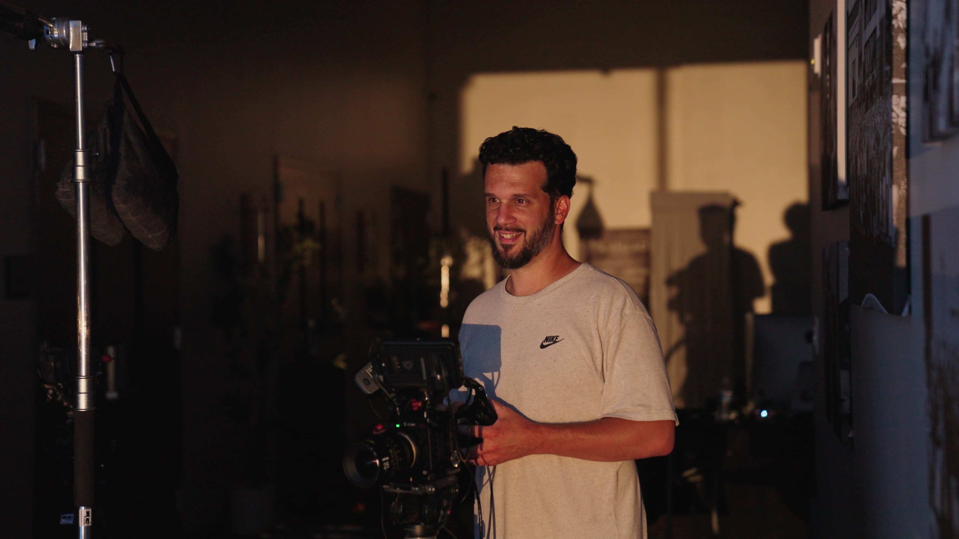 Leonard 'Lenny J' Jurena, DP/Director, behind the camera